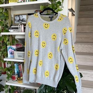Oversized smiley sweater